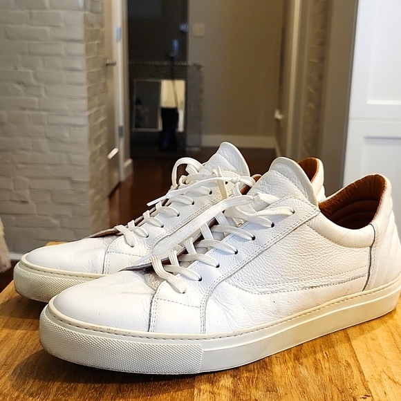 Rodd & Gunn Endeavor Street Sneakers white leather sneakers shoes size 11 - Picture 2 of 13